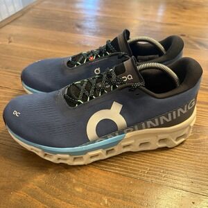 On Cloudmonster 2 Tempest Horizon Blue Men's Running Shoe Size 11 EUC Cushion